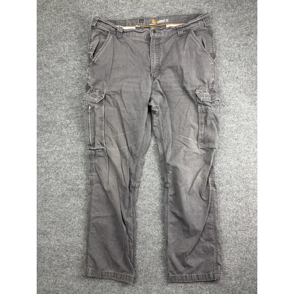 Carhartt Pants Mens 38x34 Gray Relaxed Fit Force Ripstop Cargo Work Utility - Picture 1 of 9